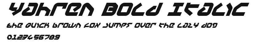 Yahren Bold Italic.ttf
