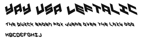 YAY USA Leftalic.ttf