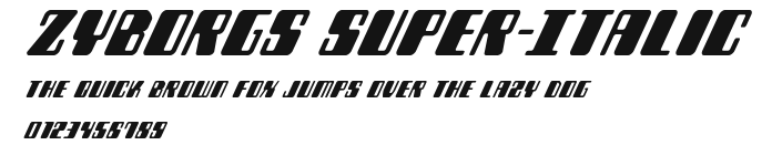 Zyborgs Super-Italic Preview