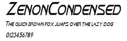 ZenonCondensed Preview