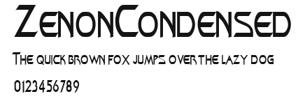 ZenonCondensed Preview
