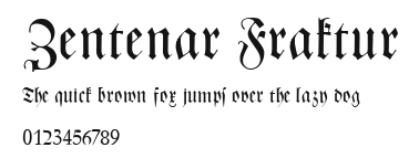 Zentenar Fraktur Preview