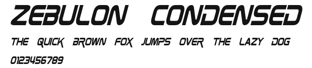 Zebulon Condensed Preview