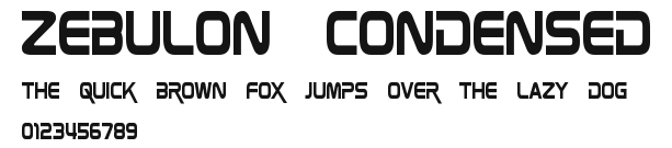 Zebulon Condensed Preview