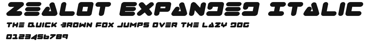 Zealot Expanded Italic.ttf