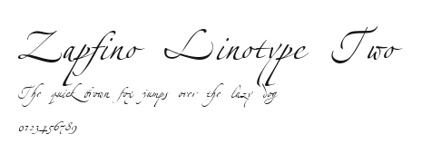 Zapfino Linotype Two Preview