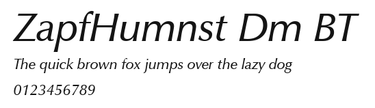 ZapfHumnst Dm BT.ttf