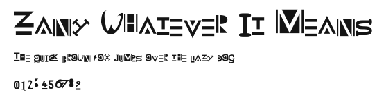 Zany Whatever It Means Preview