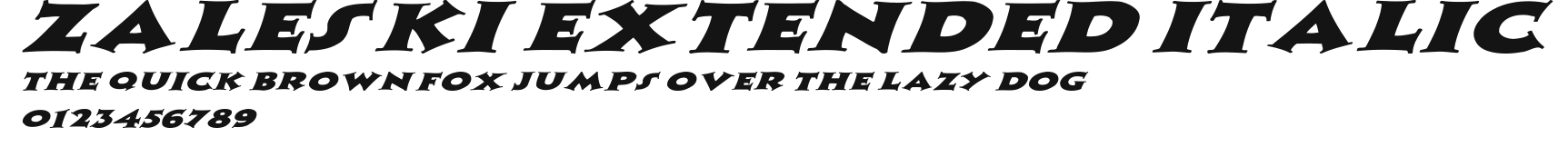 Zaleski Extended Italic Preview