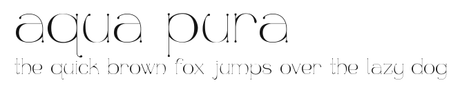 aqua pura.ttf