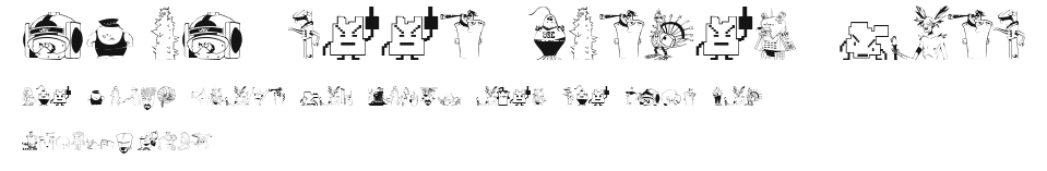aqua teen hunger font Preview