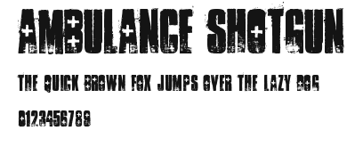 ambulance shotgun.ttf