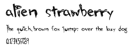 alien strawberry.ttf