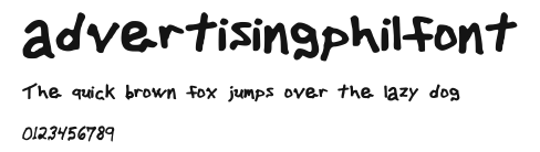 advertisingphilfont Preview