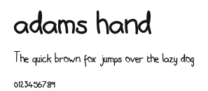 adams hand Preview
