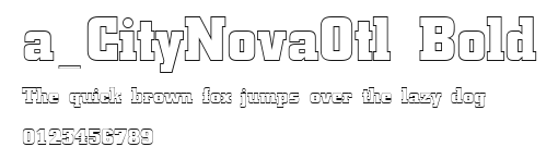 a_CityNovaOtl Bold Preview