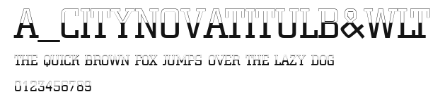 a_CityNovaTitulB&WLt Preview
