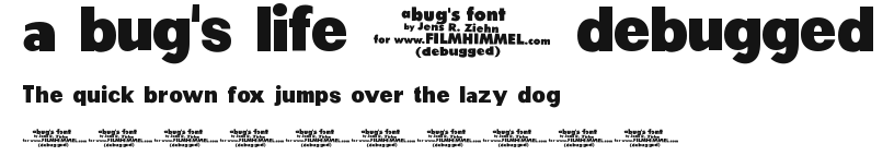 a bug's life - debugged.ttf