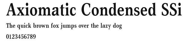 Axiomatic Condensed SSi.ttf