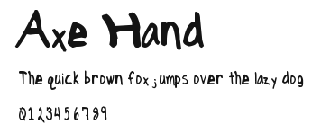 Axe Hand.ttf