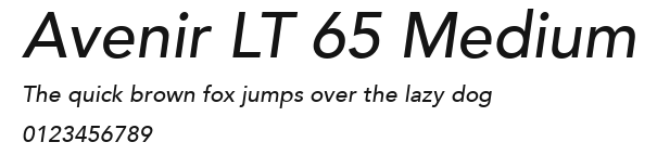 Avenir LT 65 Medium.ttf