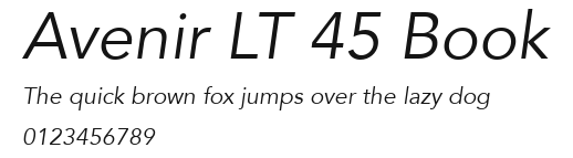 Avenir LT 45 Book.ttf