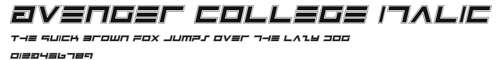 Avenger College Italic.ttf
