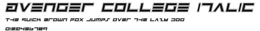 Avenger College Italic.ttf