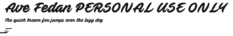 Ave Fedan PERSONAL USE ONLY.ttf
