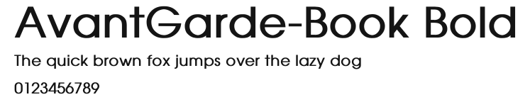 AvantGarde-Book Bold.ttf
