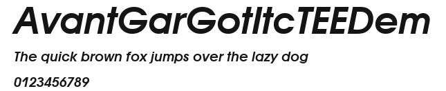 AvantGarGotItcTEEDem.ttf