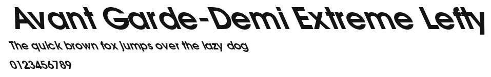 Avant Garde-Demi Extreme Lefty.ttf