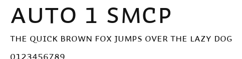Auto 1 SmCp.ttf