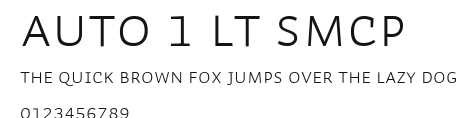 Auto 1 Lt SmCp.ttf