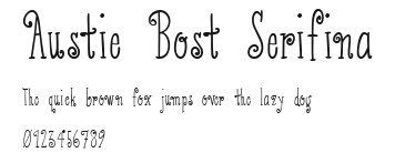 Austie Bost Serifina.ttf