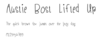 Austie Bost Lifted Up.ttf