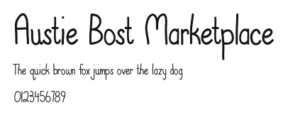 Austie Bost Marketplace.ttf