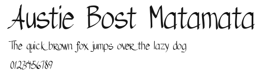 Austie Bost Matamata.ttf