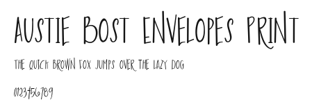 Austie Bost Envelopes Print Preview