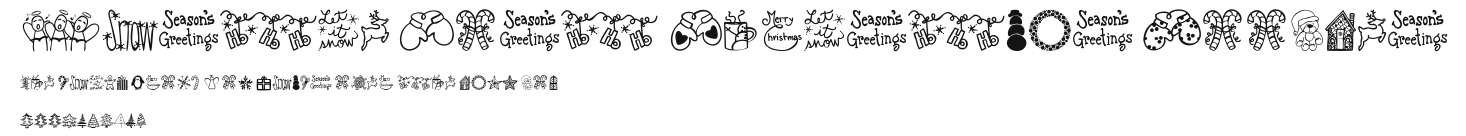 Austie Bost Christmas Doodles Preview