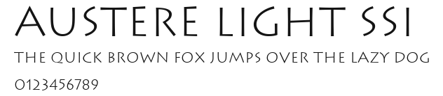 Austere Light SSi.ttf