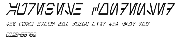 Aurebesh Condensed Preview