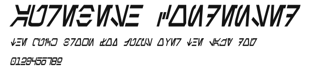 Aurebesh Condensed Preview