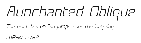 Aunchanted Oblique.ttf