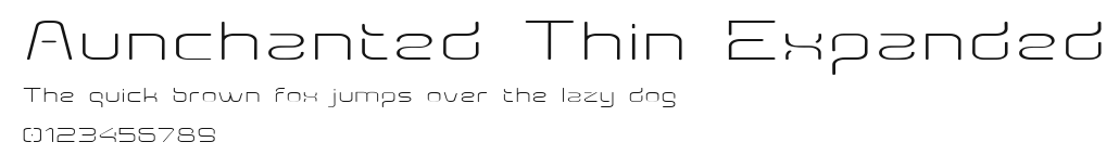 Aunchanted Thin Expanded.ttf