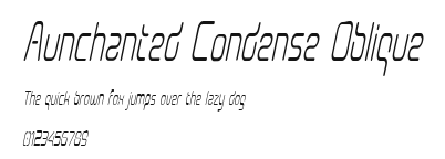 Aunchanted Condense Oblique.ttf