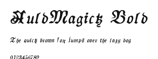 AuldMagick Bold Preview