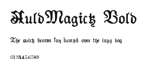 AuldMagick Bold Preview
