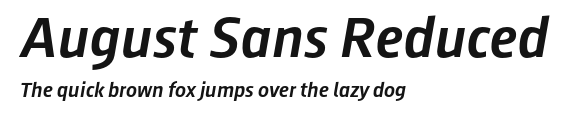 August Sans Reduced.otf