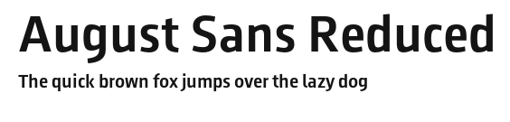 August Sans Reduced.otf